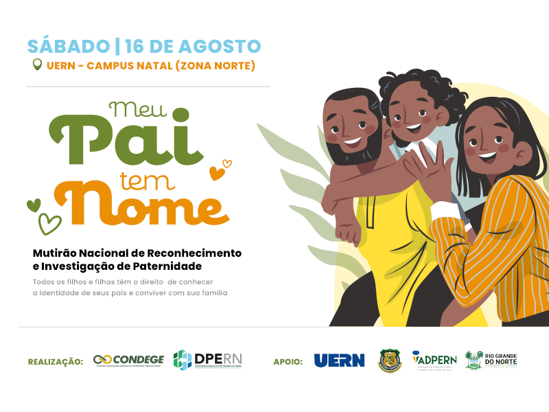 MEU PAI TEM NOME: inscrições abertas até amanhã