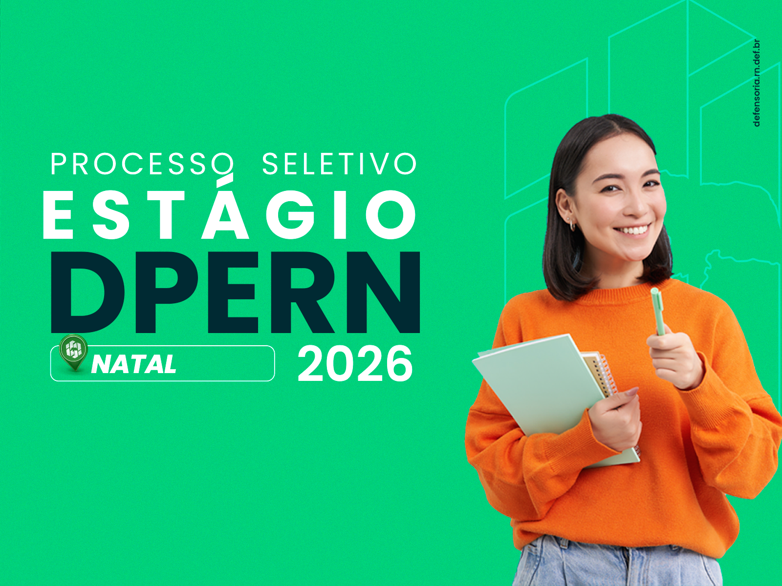 DPERN abre seleção para 2 vagas em estágio de Administração