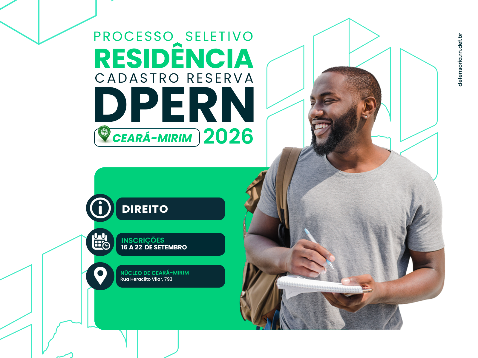 Núcleo de Ceará-Mirim abre lista de cadastro reserva para residência em Direito