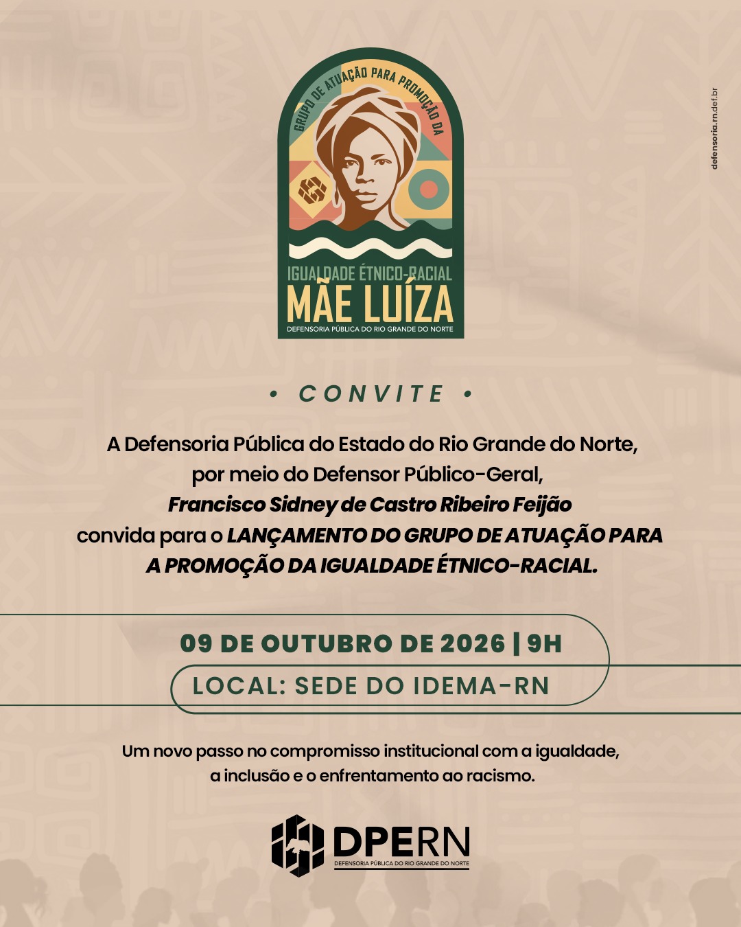 Defensoria do RN vai lançar, em evento popular, grupo antirracista com comunidades tradicionais